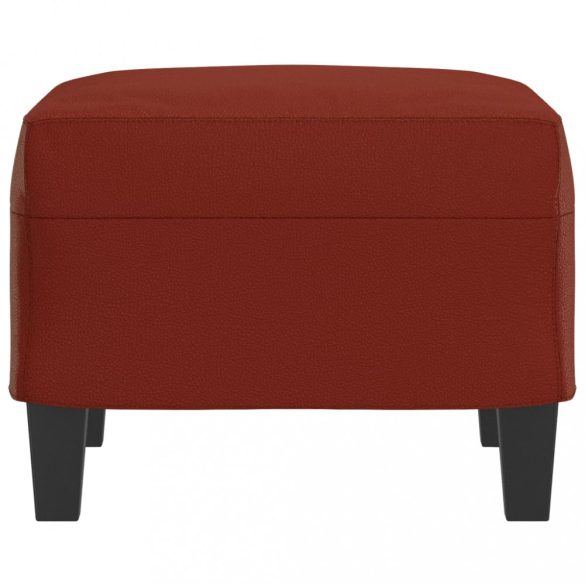 bordó műbőr lábzsámoly 60 x 50 x 41 cm