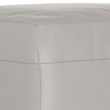 világosszürke mikroszálas szövet lábzsámoly 60 x 50 x 41 cm