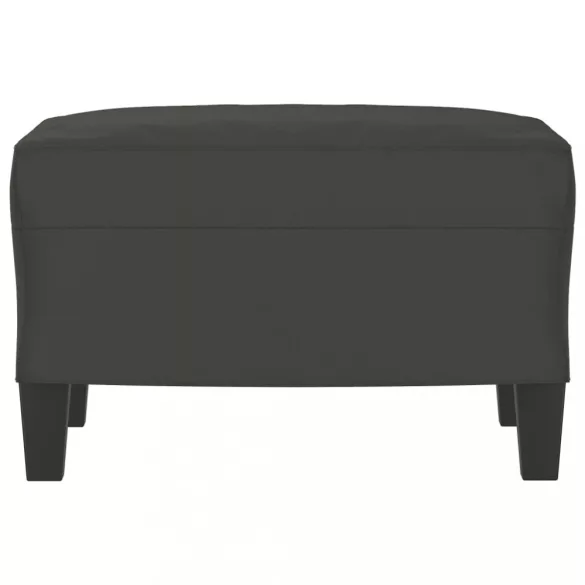 sötétszürke mikroszálas szövet lábzsámoly 60 x 50 x 41 cm