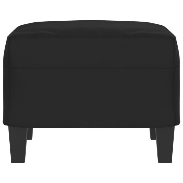 fekete mikroszálas szövet lábzsámoly 60 x 50 x 41 cm