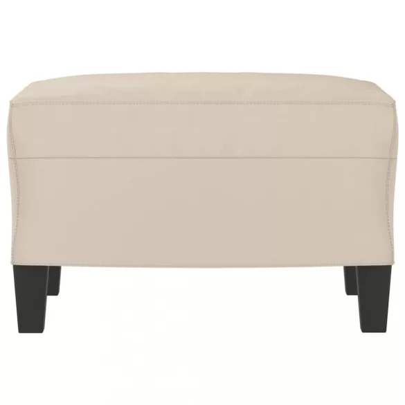 krémszínű mikroszálas szövet lábzsámoly 60 x 50 x 41 cm