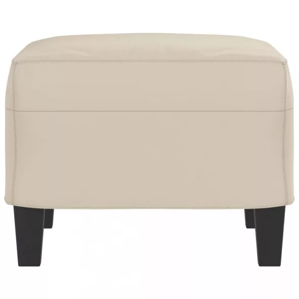 krémszínű mikroszálas szövet lábzsámoly 60 x 50 x 41 cm