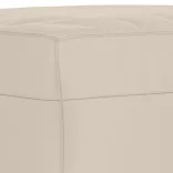 krémszínű mikroszálas szövet lábzsámoly 60 x 50 x 41 cm