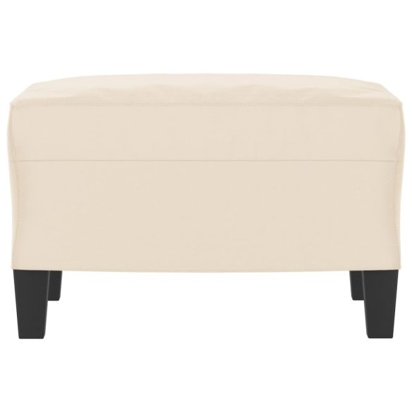 bézs mikroszálas szövet lábzsámoly 60 x 50 x 41 cm