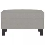 világosszürke szövet lábzsámoly 70x55x41 cm