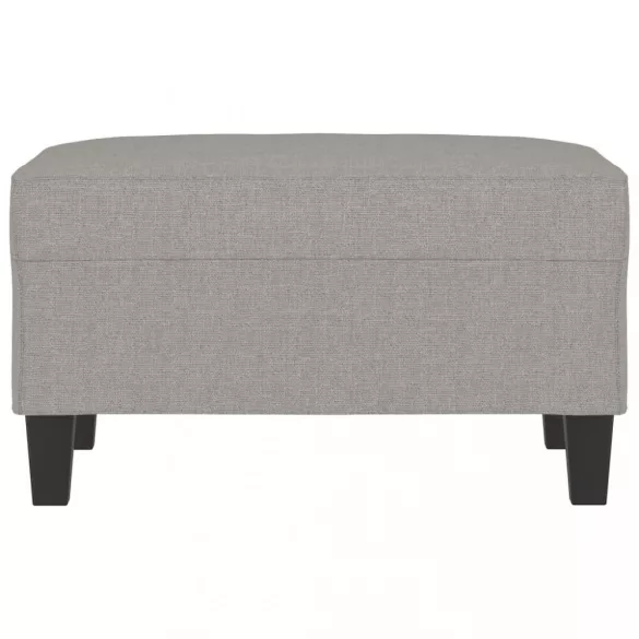 világosszürke szövet lábzsámoly 70x55x41 cm