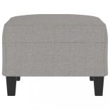 világosszürke szövet lábzsámoly 70x55x41 cm