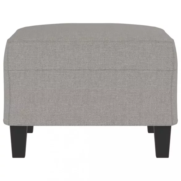 világosszürke szövet lábzsámoly 70x55x41 cm