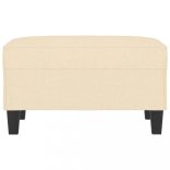 krémszínű szövet lábzsámoly 70x55x41 cm