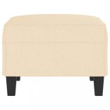 krémszínű szövet lábzsámoly 70x55x41 cm