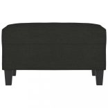 fekete szövet lábzsámoly 70x55x41 cm