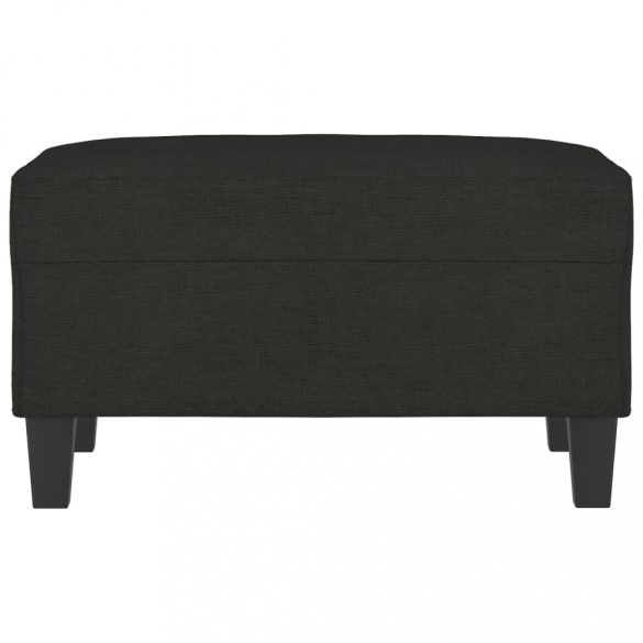 fekete szövet lábzsámoly 70x55x41 cm