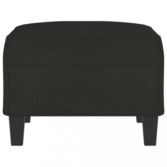 fekete szövet lábzsámoly 70x55x41 cm