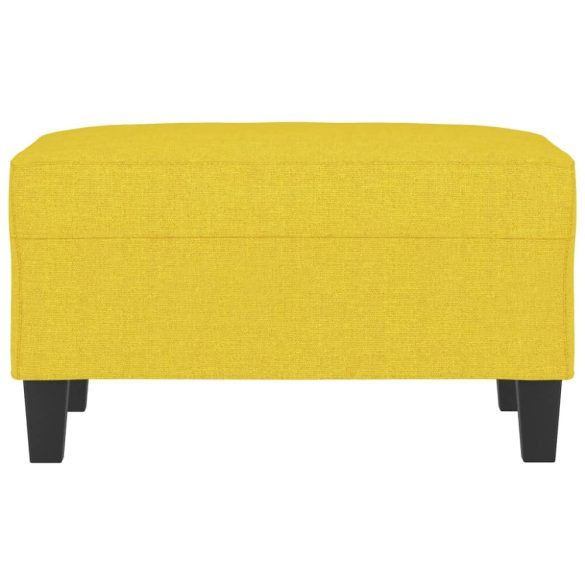 világossárga szövet lábzsámoly 70x55x41 cm