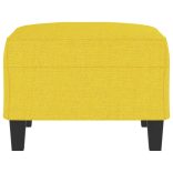 világossárga szövet lábzsámoly 70x55x41 cm