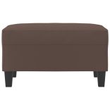 barna műbőr lábzsámoly 70x55x41 cm