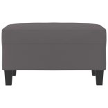 szürke műbőr lábzsámoly 70x55x41 cm