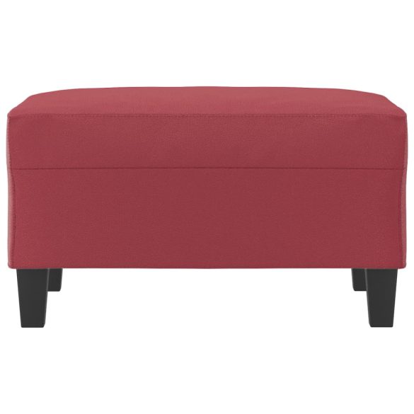 bordó műbőr lábzsámoly 70x55x41 cm