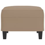 kávészínű műbőr lábzsámoly 70x55x41 cm