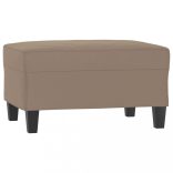 tópszínű mikroszálas szövet lábzsámoly 70 x 55 x 41 cm