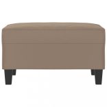 tópszínű mikroszálas szövet lábzsámoly 70 x 55 x 41 cm