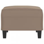 tópszínű mikroszálas szövet lábzsámoly 70 x 55 x 41 cm