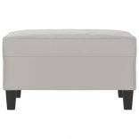 világosszürke mikroszálas szövet lábzsámoly 70 x 55 x 41 cm