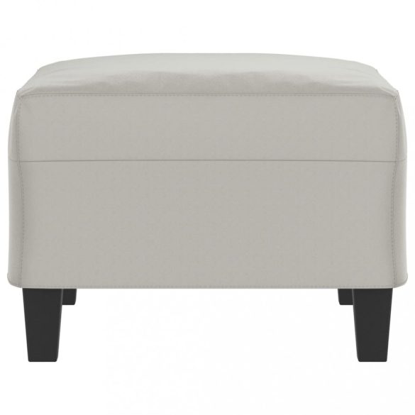 világosszürke mikroszálas szövet lábzsámoly 70 x 55 x 41 cm