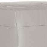 világosszürke mikroszálas szövet lábzsámoly 70 x 55 x 41 cm