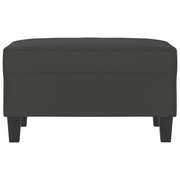 sötétszürke mikroszálas szövet lábzsámoly 70 x 55 x 41 cm