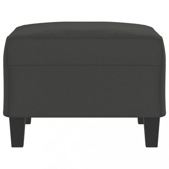 sötétszürke mikroszálas szövet lábzsámoly 70 x 55 x 41 cm