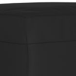 fekete mikroszálas szövet lábzsámoly 70 x 55 x 41 cm