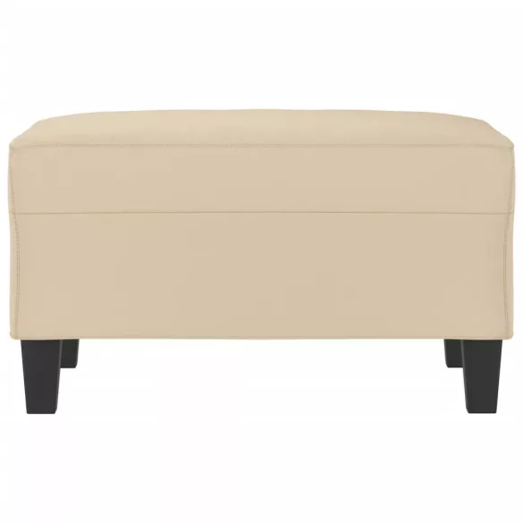 krémszínű mikroszálas szövet lábzsámoly 70 x 55 x 41 cm