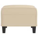 krémszínű mikroszálas szövet lábzsámoly 70 x 55 x 41 cm