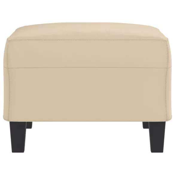 krémszínű mikroszálas szövet lábzsámoly 70 x 55 x 41 cm