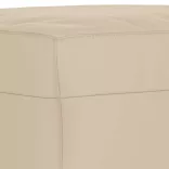 krémszínű mikroszálas szövet lábzsámoly 70 x 55 x 41 cm