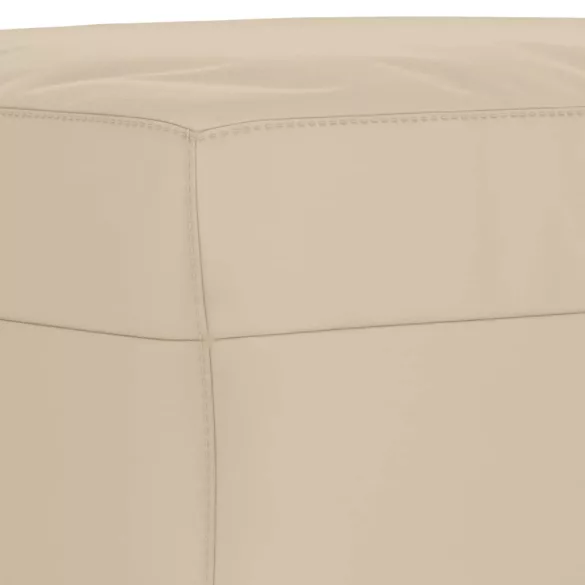 krémszínű mikroszálas szövet lábzsámoly 70 x 55 x 41 cm