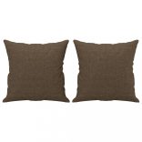 2 db barna szövet díszpárna 40 x 40 cm