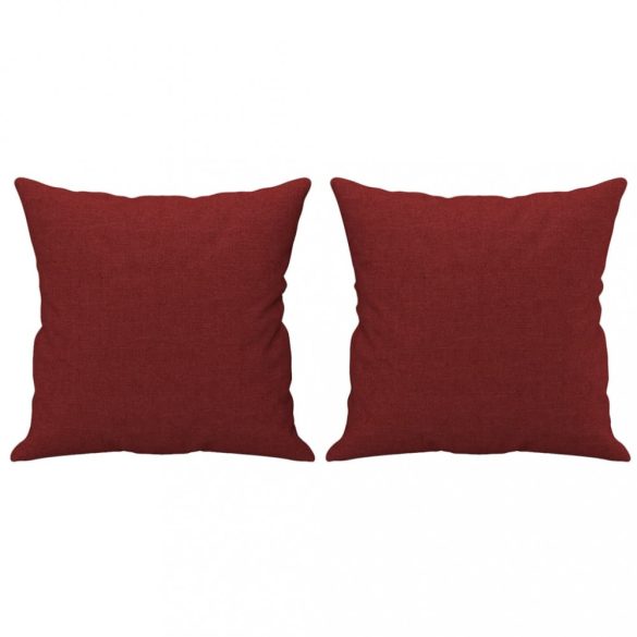 2 db bordó szövet díszpárna 40 x 40 cm