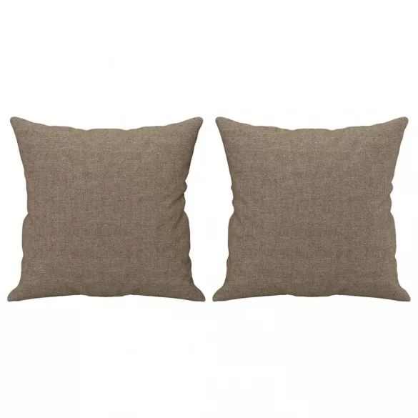 2 db tópszínű szövet díszpárna 40 x 40 cm