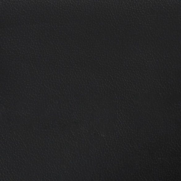 2 db fekete műbőr díszpárna 40 x 40 cm