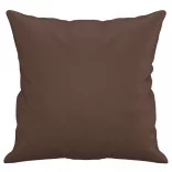 2 db barna műbőr díszpárna 40 x 40 cm