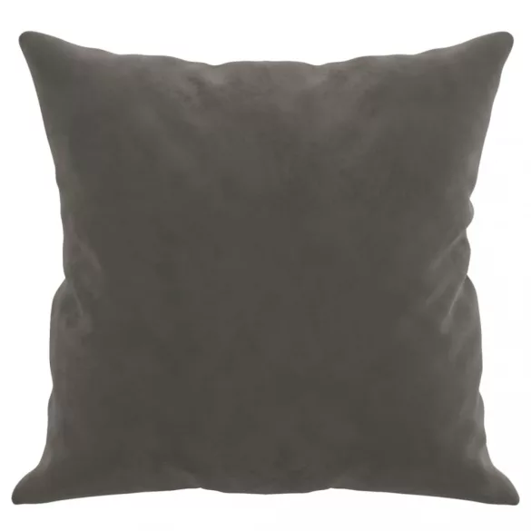 2 db sötétszürke bársony díszpárna 40 x 40 cm