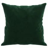 2 db sötétzöld bársony díszpárna 40 x 40 cm