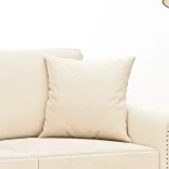 2 db krémszínű bársony díszpárna 40 x 40 cm