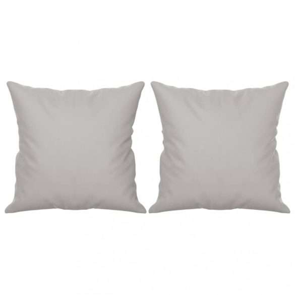 2 db világosszürke mikroszálas szövet díszpárna 40 x 40 cm