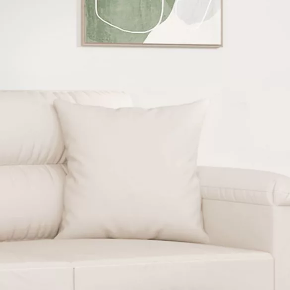 2 db bézs mikroszálas díszpárna 40 x 40 cm