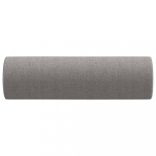 2 db világosszürke szövet díszpárna Ø15x50 cm