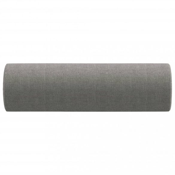2 db sötétszürke szövet díszpárna Ø15x50 cm