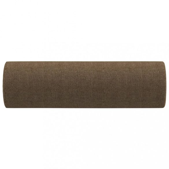 2 db barna szövet díszpárna Ø15 x 50 cm